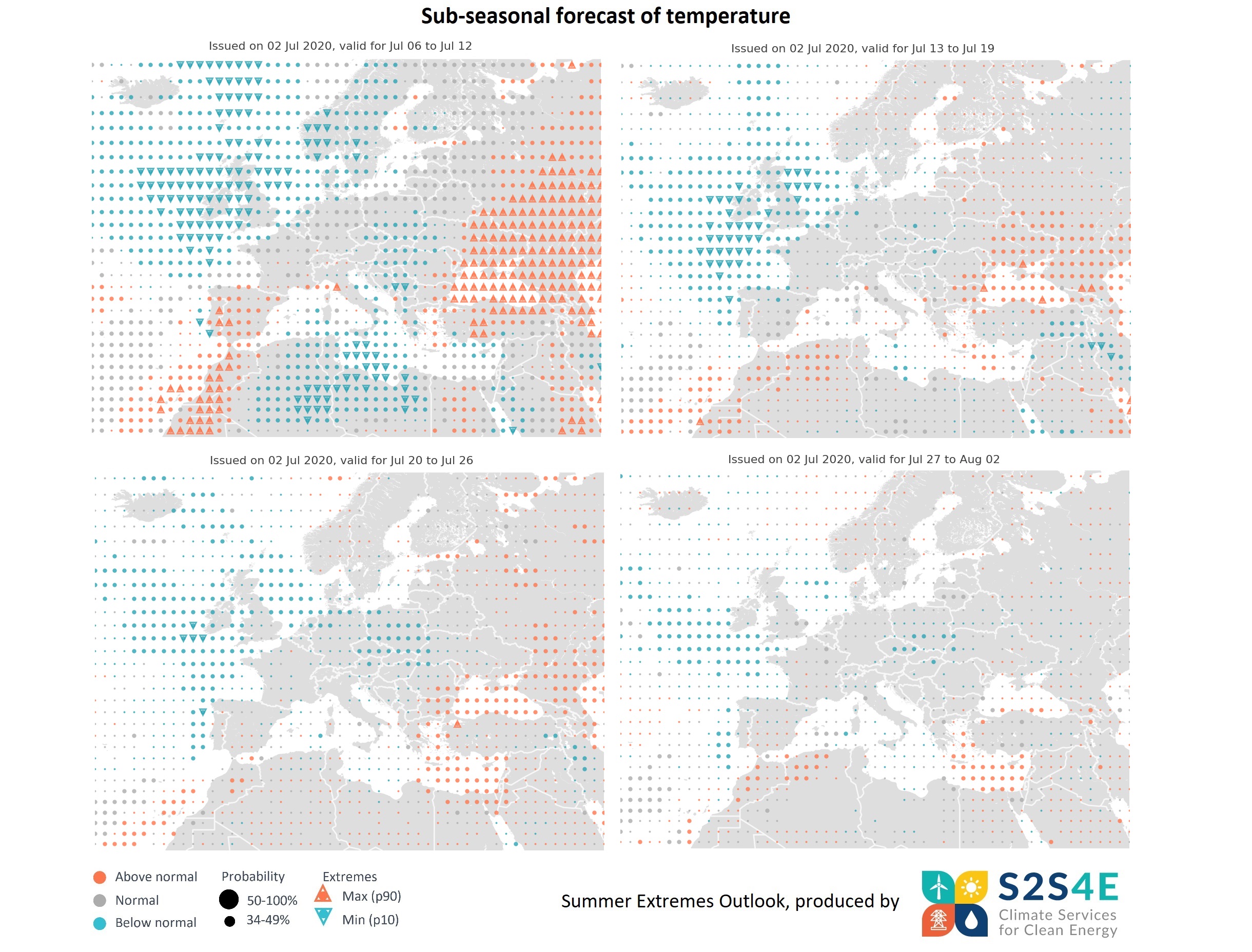 3 July summer extremes forecasts
